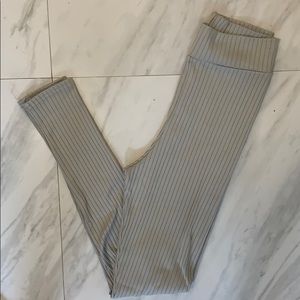 PLT Grey Ribbed Legging